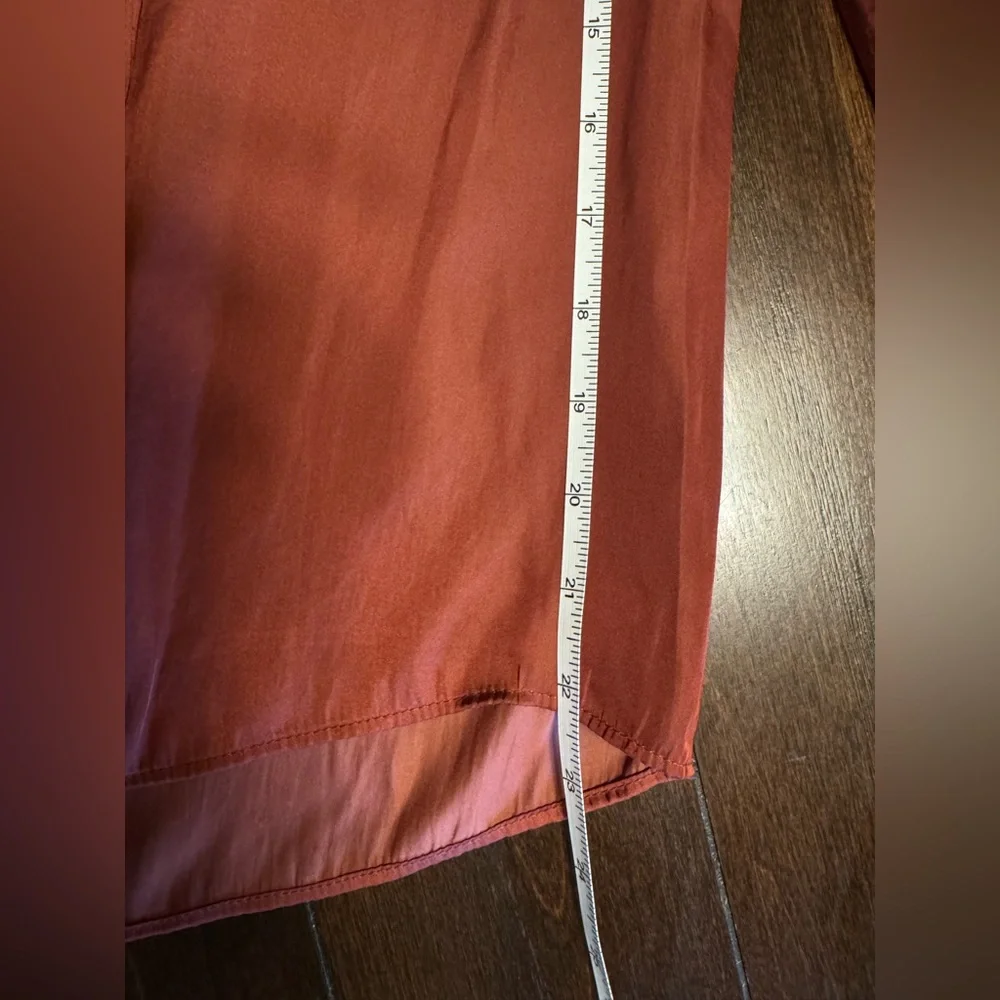 NWOT J.Crew Women's Featherweight Satin Tie-Neck Top - Picture 8 of 9